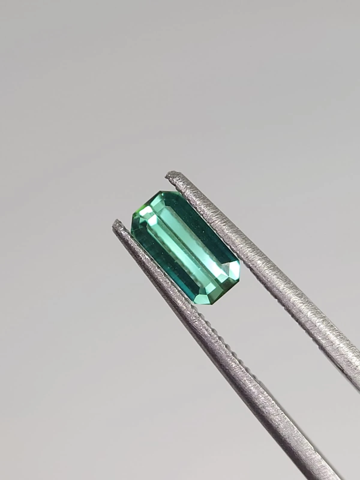 0.48ct Natural Green Tourmaline Emerald Shape Loose Gemstone from Afghanistan — view 2